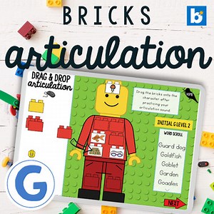 G Building Bricks Boom™ Cards, Printable Articulation Worksheets, Parent Letter