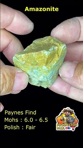 Identifying & Polishing Rocks No. 18 - AMAZONITE #crystals #rockhounding #minerals #gems #gemstone