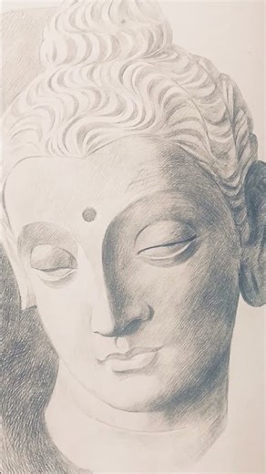 lord Buddha sketch drawing subscribe #art #drawingstyles