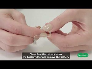 How do I change my receiver-in-canal hearing aid battery? Specsavers Audiology Australia