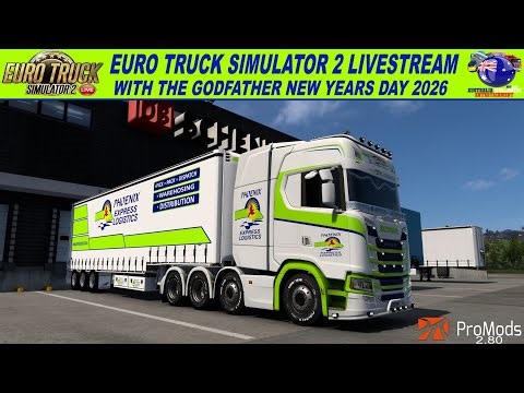 Euro Truck Simulator 2 LIVE🔴With The Godfather New Years Day 2026 Special with Pro Mods 2.80