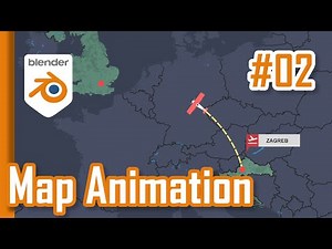 Blender Map Animation 02 / Blender 2.93 #b3d