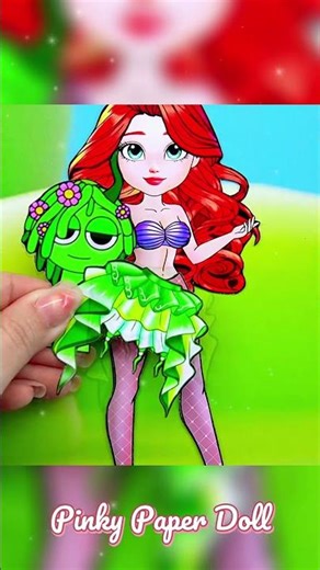 Ariel princess transformation l paper diy #shorts #papercraft