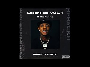 (FREE +50) Toosii x Lil Durk x Rod Wave HiHat Midi Kit 2022 - Essential HiHats Vol.1