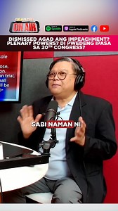 822K views · 25K reactions | Functional Dismissal, ligal ba? Hanggang saan ang "Plenary Powers" ng Senado? Supreme nga ba? Hindi nga ba pwedeng maipasa ang Impeachment trial ni VP Sara Duterte sa 20th Congress kapag natapos na ang 19th Congress? #philippines #law #lawyersofinstagram #ph #news #newsph #bagongpilipinas #bbm #dds #duterte #senate | Dean Mel Sta Maria | Facebook