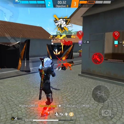 One tap ⚡ gameplay 🔥💀#freefire #shorts