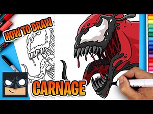 How to Draw Carnage - Videos For Kids
