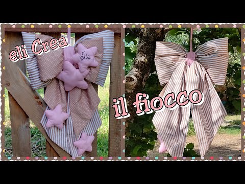 Fiocco nascita modello "il FIOCCO" - CARTAMODELLO GRATUITO - #elicrea