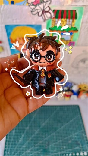 Cute Harry Potter Clay Art 🪄 Miniature Wizard Figure #shortsfeed