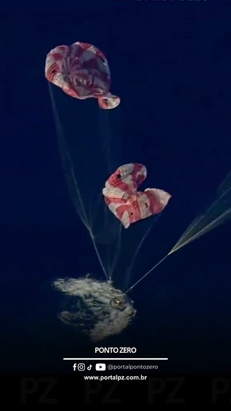 Missão histórica: astronautas da Artemis II retornam à Terra após viagem à Lua Os astronautas da missão Artemis II retornaram à Terra após 10 dias no espaço, com pouso no Oceano Pacífico #ArtemisII. A operação foi realizada com sucesso pela cápsula Orion, em um splashdown próximo a San Diego. A missão marca o retorno de humanos à Lua após mais de 50 anos. Agora, a tripulação passa por avaliações médicas após o resgate. 🤳 Reprodução #TikTokNews #NASA #ArtemisII #Espaco #Lua #Ciencia #Tecnologia 