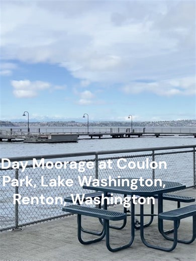 Day Moorage at Coulon Park on Lake Washington. This is in the town of Renton, Washington. #boating #boatlife #boat #boats #lakewashington #yachting, #sailing, #yachtlife #water, #ocean, #sea #Lake