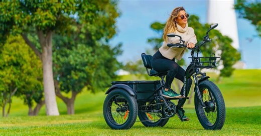 Addmotor M-340 electric tricycle gets big battery update for long and stable cruising