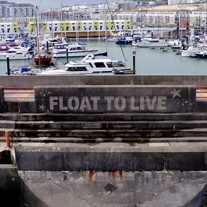 60K views · 222 reactions | Here's a sneak peek on how the #FloatToLive lean art has been pressure washed onto the wall of Brighton Marina. Proud partners of Royal National Lifeboat Institution (RNLI). #RNLI | Kärcher | Facebook