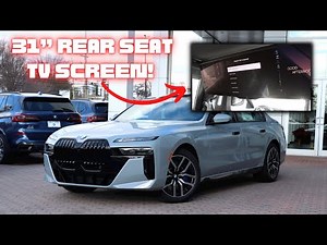 BMW 7-Series Theater Screen! How it Looks and Operates (31” rear-seat TV!)