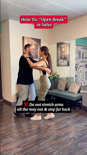 Salsa Dance Tutorial ، how to do open break in Salsa ? #tutorial #salsa