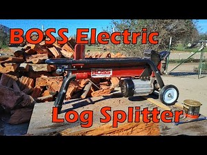 Electric Log Splitter by Boss Industrial demo