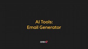 How do I use the Email Generator? 🎥 | HMH AI Tools