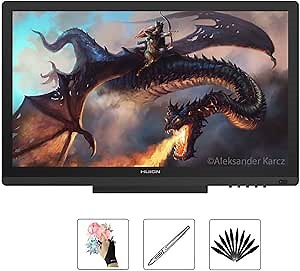 HUION KAMVAS GT-191 Drawing Tablets with IPS Screen 19.5 Inch 8192 Levels Pen Display for Windows and Mac PC