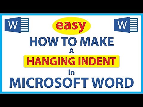 Microsoft Word: How To Create A Hanging Indent