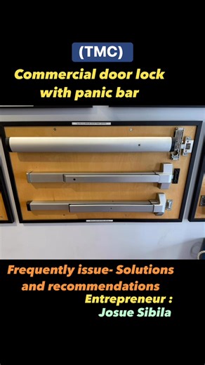 Commercial door lock panic bar | Josue Sibila