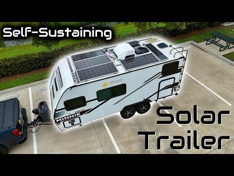 Winnebego Micro Minnie Trailer Self-Sustaining Solar Walkthrough