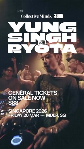 Don’t miss out on Yung Singh and ryota’s exclusive B2B set in Singapore! Expect a collision of cultural influence, heavy bass, and gritty breakbeats. This exclusive set is not one to miss. | Collective Minds