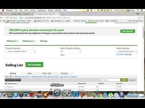 Godaddy Auction Listing Lesson