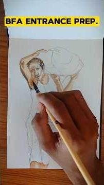 Figure Drawing in Watercolor: Step-by-Step | MAH AAC CET | Bfa #bfa #mahaaccet