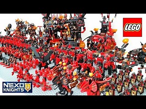 Epic LEGO Nexo Knights Lava Monsters Army Build w/ Jestro General Magmar Lavaria