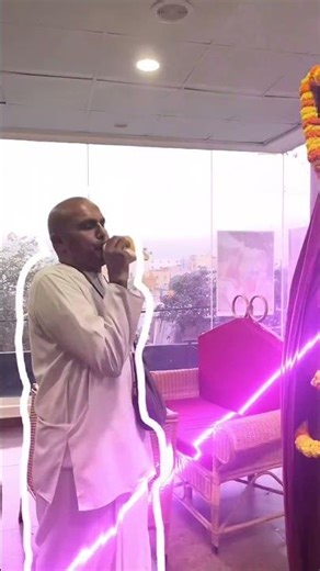 Conch Shell Blowing at ISKCON Haralur | Pure Tradition & Spiritual Health Benefit