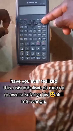 Using a Calculator: A Unique Close-Up Experience