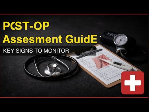 assessing patient after operation