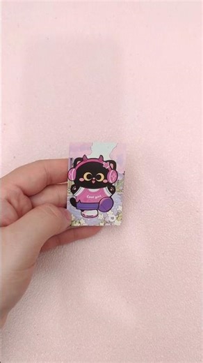 Dress Up Sticker Hip Hop Black Kitty #sticker #fyp #diy #sanrio #kawaii