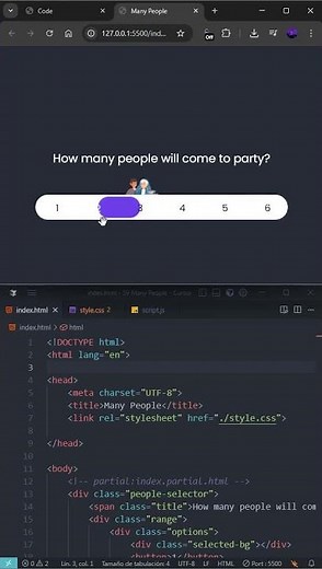 Interactive Party Planner: Select How Many People Are Coming! 🎉