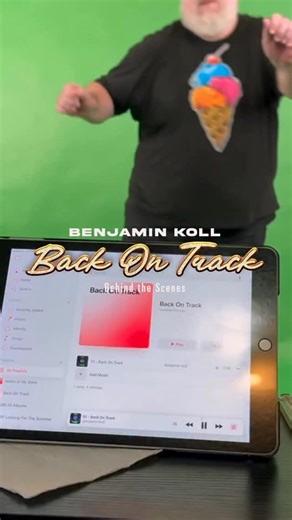 1.6K views · 359 reactions | Have you ever wondered how I make my videos? Here’s another behind-the-scenes look at “Back on Track.”  Full video: https://youtu.be/qpMFh1tX0jY Have a wonderful Sunday! ❤️ #BenjaminKoll #DanceLoveDream #makingof #chemowarrior #musicbybears behindthescenes #chromakey #motioncapture | Benjamin Koll | Facebook