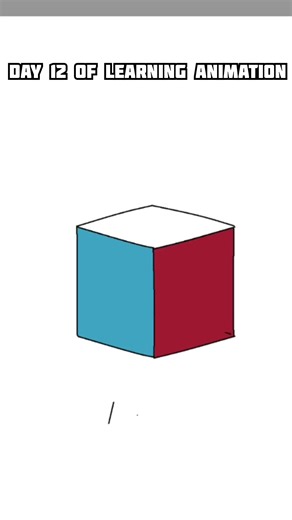 DAY 12 of learning animation | Twisting Cube | #animation