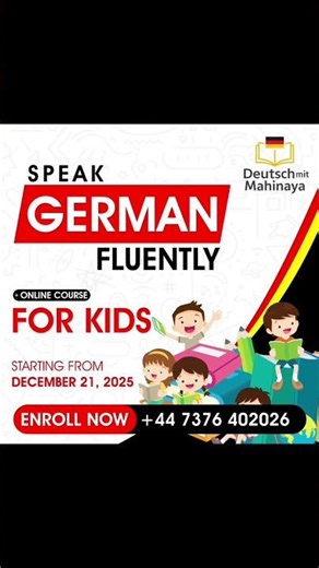 German Classes for kids 🇩🇪learn German fun& Fast #shortsfeed