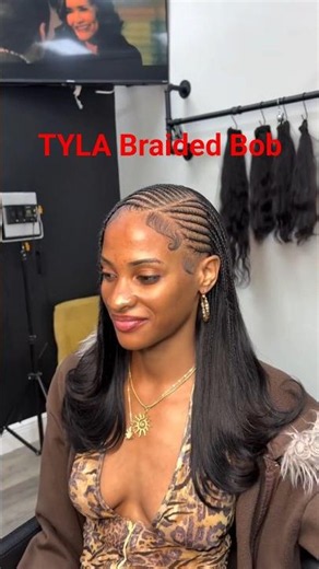 Trending Tyla inspired Braided bob with quick weaves #braids #trendinghairstyles