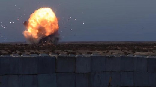 Air Force Bomb Team Detonates Crates of Explosives