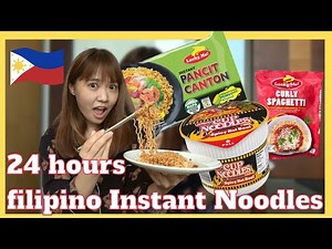 Only eating Filipino Instant noodle for a day