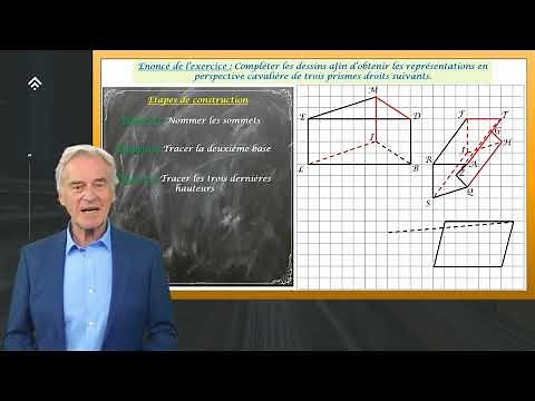 How to draw a right prism in cavalier perspective: Simplified tutorial