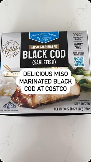 Costco Love on Instagram: "We picked up this Miso Marinated Black Cod for dinner, and it was absolutely amazing and delicious! So easy to prepare and tasted just like a restaurant-quality meal. We paired it with rice and bok choy, just like in the picture. My kids kept asking for more. For $23.99, it was super convenient and perfect for a family dinner! 📍Laguna Nigel, CA (Heather Ridge) . . @costco #Costco #costcolove #ilovecostco #costcodeals #costcofinds #costcolife #costcodinner #misocod"