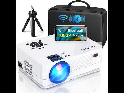 Dxyiitoo 1080P Projector Review | 12000 Lumens 4K Support, WiFi, Bluetooth 5.0 & 300” Display!