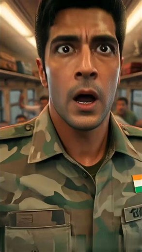 Indian Army Soldier Saved Passenger Train from Broken Bridge 🚆🇮🇳 #ai #army #shorts