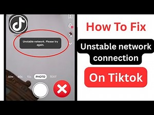 How To Fix TikTok Unstable Internet Connection Error | fix tiktok no network connection problem