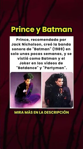 ¡Prince: El Genio que Creó la Banda Sonora de Batman en Semanas! 🦇🎶