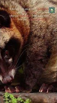 Civets Are Nature's Nighttime Ninjas 🌙#shorts #wildlife