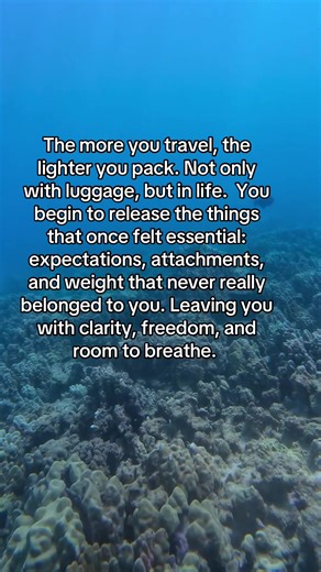 They call this: The Backpack Theory. #solotravelwoman #letgo #freedom #clarity #awakening
