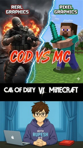 Callofduty vs Minecraft Comparison #shorts video #ytshorts #callofduty #minecraft #mrbeast #tseries