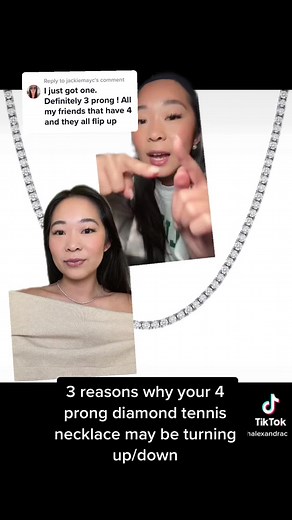 Why a 4 Prong Diamond Tennis Necklace Keeps Flipping